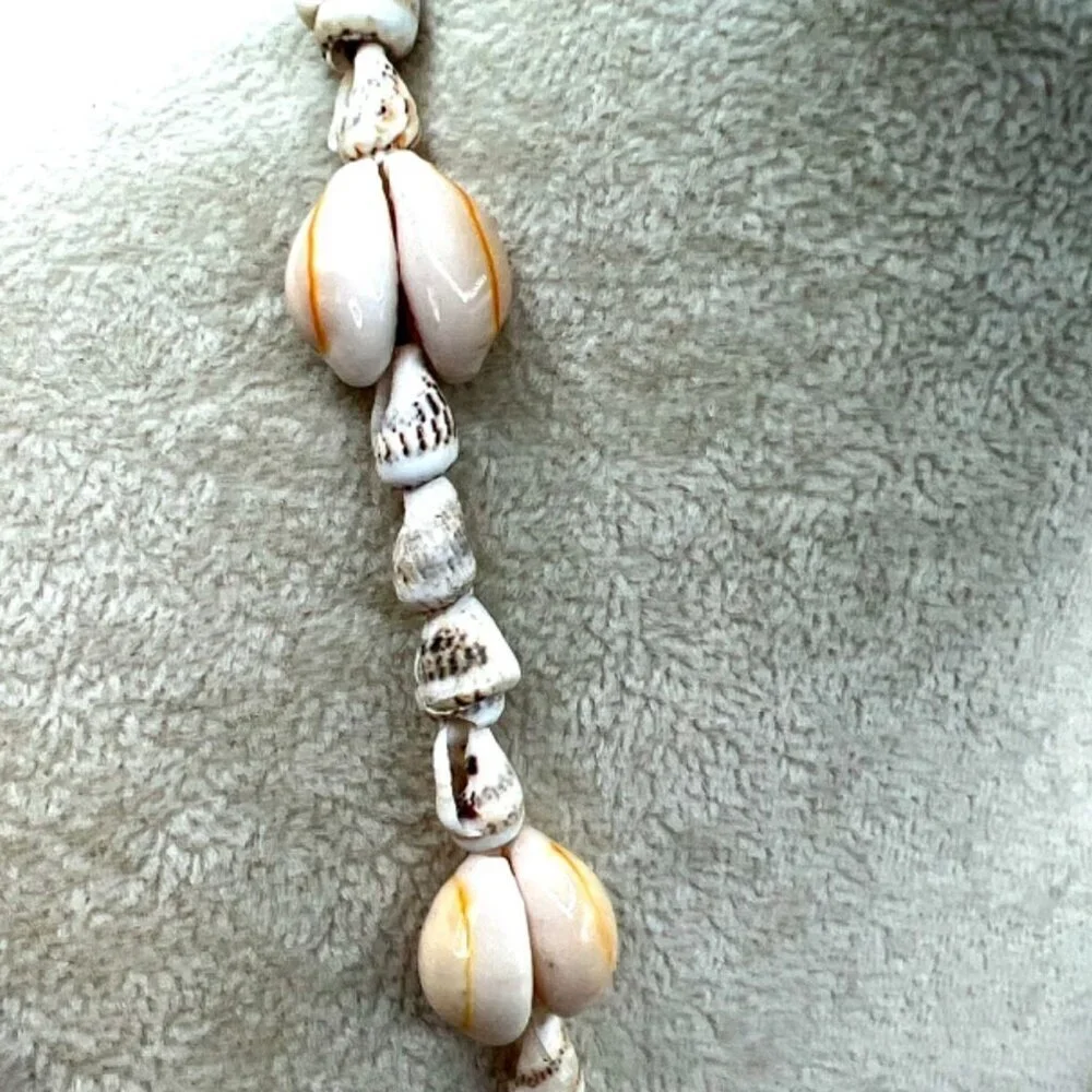 Vintage Boho Seashell Beaded Necklace    A5 - Picture 11 of 13